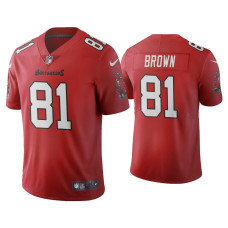 Men Tampa Bay Buccaneers #81 2020 Antonio Brown Red Vapor Untouchable Limited Jersey