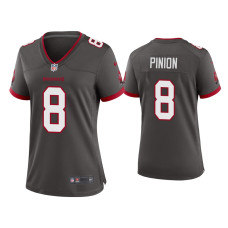 Women Tampa Bay Buccaneers #8 2020 Bradley Pinion Pewter Game Jersey