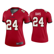 Women Tampa Bay Buccaneers #24 2020 Carlton Davis Red Legend Jersey