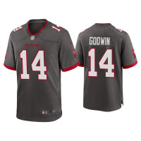 Men Tampa Bay Buccaneers #14 2020 Chris Godwin Pewter Game Jersey