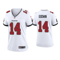 Women Tampa Bay Buccaneers #14 2020 Chris Godwin White Game Jersey