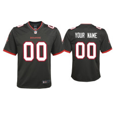 Youth Tampa Bay Buccaneers #0 2020 Custom Pewter Game Jersey