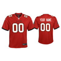 Youth Tampa Bay Buccaneers #0 2020 Custom Red Game Jersey