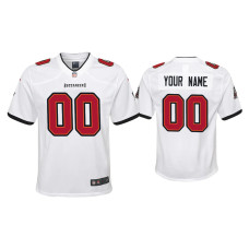 Youth Tampa Bay Buccaneers #0 2020 Custom White Game Jersey