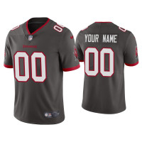 Men Tampa Bay Buccaneers #0 2020 Custom Pewter Vapor Limited Jersey