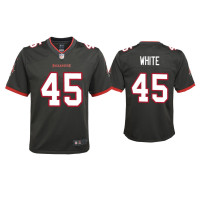 Youth Tampa Bay Buccaneers #45 2020 Devin White Pewter Game Jersey