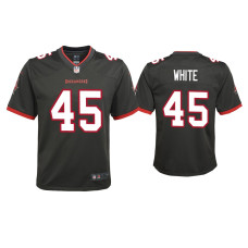 Youth Tampa Bay Buccaneers #45 2020 Devin White Pewter Game Jersey