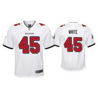 Youth Tampa Bay Buccaneers #45 2020 Devin White White Game Jersey