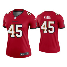 Women Tampa Bay Buccaneers #45 2020 Devin White Red Legend Jersey