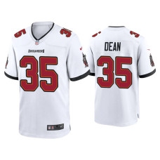 Men Tampa Bay Buccaneers #35 2020 Jamel Dean White Game Jersey