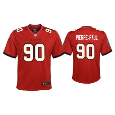 Youth Tampa Bay Buccaneers #90 2020 Jason Pierre-Paul Red Game Jersey