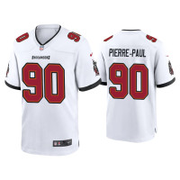 Men Tampa Bay Buccaneers #90 2020 Jason Pierre-Paul White Game Jersey