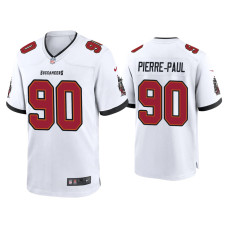 Men Tampa Bay Buccaneers #90 2020 Jason Pierre-Paul White Game Jersey