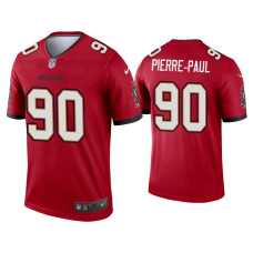 Men Tampa Bay Buccaneers #90 2020 Jason Pierre-Paul Red Legend Jersey