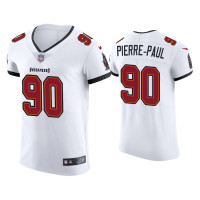 Men Tampa Bay Buccaneers #90 2020 Jason Pierre-Paul White Vapor Elite Jersey