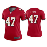 Women Tampa Bay Buccaneers #47 2020 John Lynch Red Legend Jersey