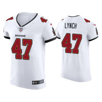 Men Tampa Bay Buccaneers #47 2020 John Lynch White Vapor Elite Jersey