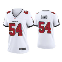 Women Tampa Bay Buccaneers #54 2020 Lavonte David White Game Jersey