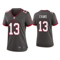 Women Tampa Bay Buccaneers #13 2020 Mike Evans Pewter Game Jersey