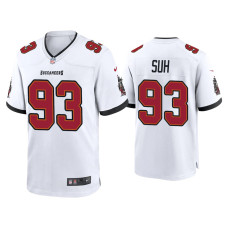 Men Tampa Bay Buccaneers #93 2020 Ndamukong Suh White Game Jersey