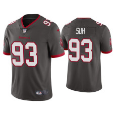 Men Tampa Bay Buccaneers #93 2020 Ndamukong Suh Pewter Vapor Limited Jersey