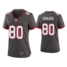 Women Tampa Bay Buccaneers #80 2020 O.J. Howard Pewter Game Jersey