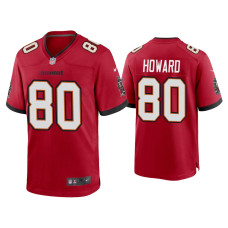 Men Tampa Bay Buccaneers #80 2020 O.J. Howard Red Game Jersey