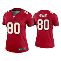 Women Tampa Bay Buccaneers #80 2020 O.J. Howard Red Legend Jersey