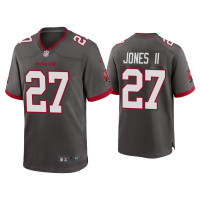 Men Tampa Bay Buccaneers #27 2020 Ronald Jones II Pewter Game Jersey