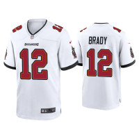 Men Tampa Bay Buccaneers #12 2020 Tom Brady White Game Jersey