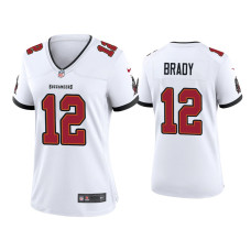 Women Tampa Bay Buccaneers #12 2020 Tom Brady White Game Jersey