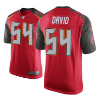 Men Tampa Bay Buccaneers #54 Red Lavonte David Nike Game Jersey