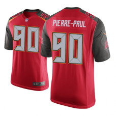 Men Tampa Bay Buccaneers #90 Red Jason Pierre-Paul Nike Game Jersey