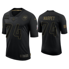 Men Tampa Bay Buccaneers #74 Ali Marpet Black 2020 Salute to Service Limited Jersey