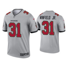 Men Tampa Bay Buccaneers #31 Antoine Winfield Jr. Gray Inverted Legend Jersey