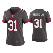 Men Tampa Bay Buccaneers #31 Antoine Winfield Jr. Pewter 2020 NFL Draft Alternate Game Jersey