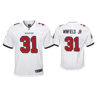 Men Tampa Bay Buccaneers #31 Antoine Winfield Jr. White 2020 NFL Draft Game Jersey