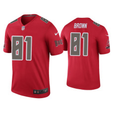 Men Tampa Bay Buccaneers #81 Color Rush Legend Antonio Brown Red Jersey