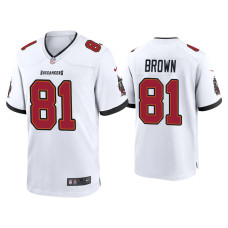 Men Tampa Bay Buccaneers #81 Antonio Brown White Game Jersey