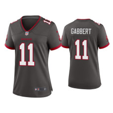 Women Tampa Bay Buccaneers #11 Blaine Gabbert Pewter Alternate Game Jersey