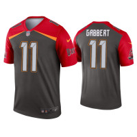 Men Tampa Bay Buccaneers #11 Blaine Gabbert Pewter Inverted Legend Jersey