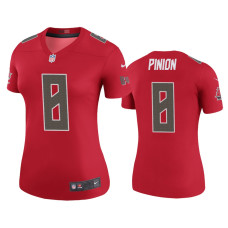 Women Tampa Bay Buccaneers #8 Color Rush Legend Bradley Pinion Red Jersey