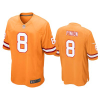 Men Tampa Bay Buccaneers #8 Bradley Pinion Orange Game Jersey