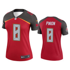 Women Tampa Bay Buccaneers #8 Bradley Pinion Red Legend Jersey