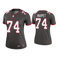 Women Tampa Bay Buccaneers #74 Ali Marpet Pewter Legend Jersey