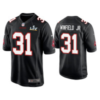 Men Tampa Bay Buccaneers #31 Antoine Winfield Jr. Super Bowl LV Black Game Fashion Jersey