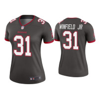 Women Tampa Bay Buccaneers #31 Antoine Winfield Jr. Pewter Legend Jersey