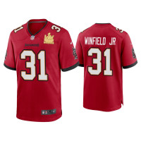 Men Tampa Bay Buccaneers #31 Antoine Winfield Jr. Super Bowl LV Champions Red Game Jersey