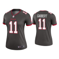 Women Tampa Bay Buccaneers #11 Blaine Gabbert Pewter Legend Jersey