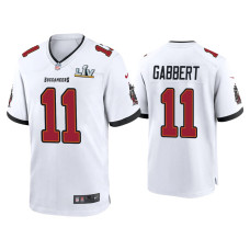 Men Tampa Bay Buccaneers #11 Blaine Gabbert Super Bowl LV White Game Jersey